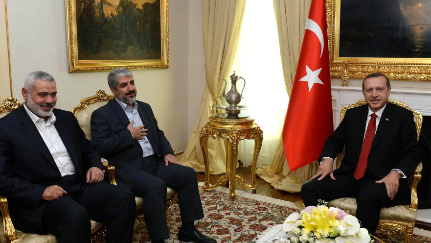 נשיא טורקיה ארודאן ובכירי חמאס