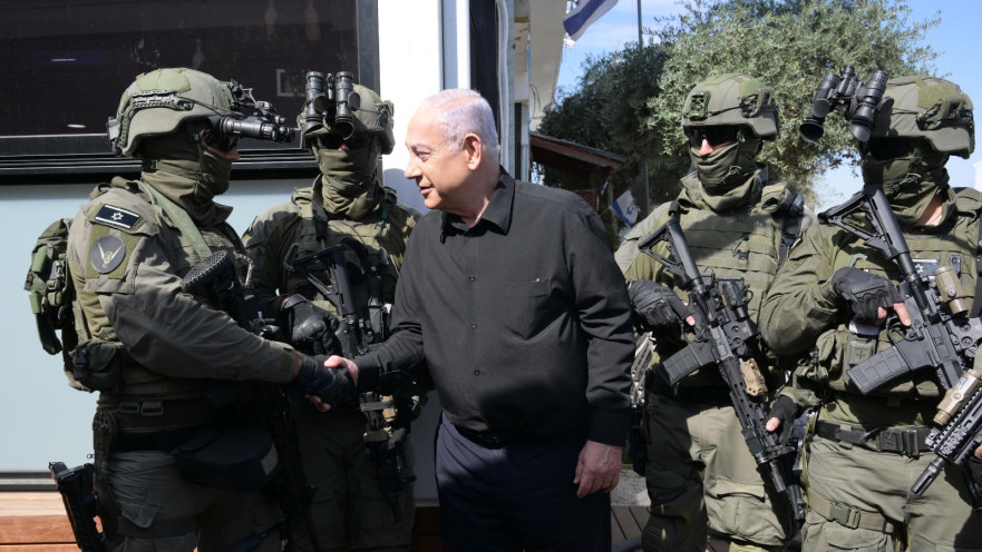 בנימין נתניהו ולוחמי יחידת "הגדעונים"