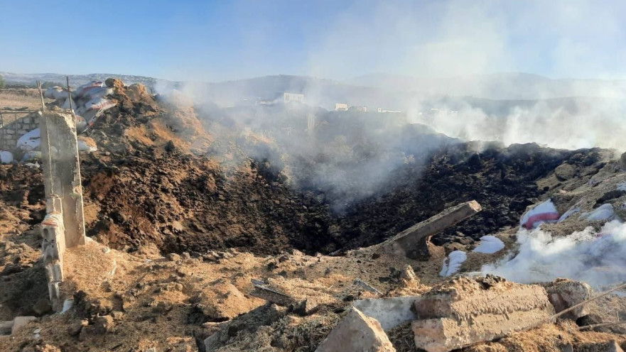 כך נראה מחסן התחמושת של חיזבאללה אחרי התקיפה