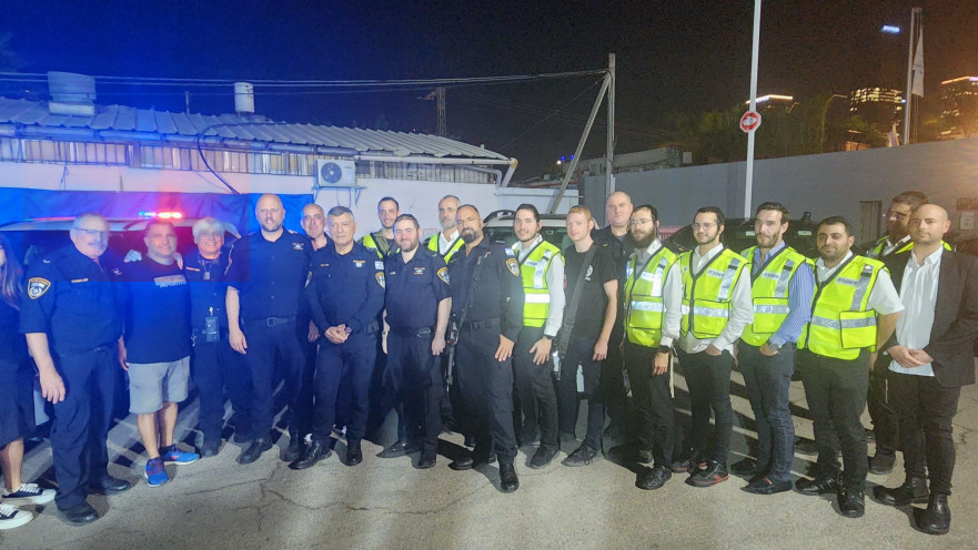 טקס הקמת יחידת מתנדבי הג'יפים של תחנת בני ברק- רמת גן