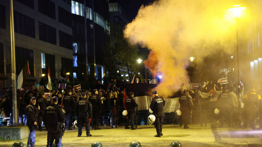 הפגנות פרו-פלסטינאיות בבריסל
