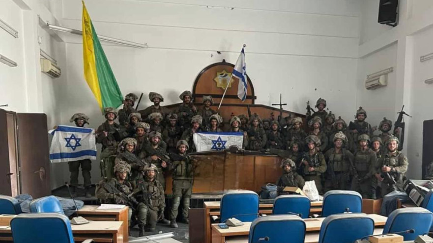 לוחמי גולני בפרלמנט חמאס בעזה