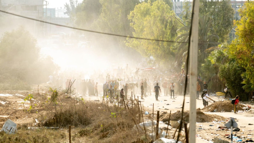 תושבי רצועת עזה נעים מאזור הלחימה בצפון הרצועה דרומה
