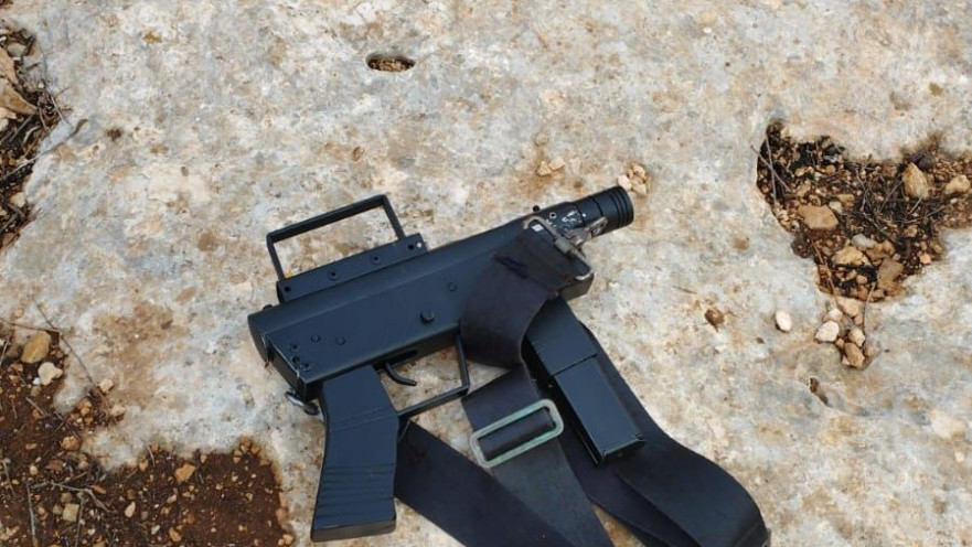 נשק שנתפס אצל מחבל בסמוך לאלון מורה