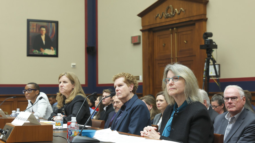 שימוע בקונגרס לראשי האוניברסיטאות