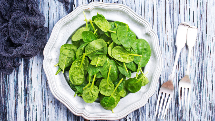 עלי תרד טריים