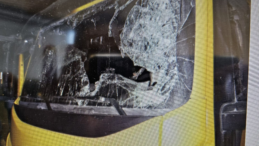 המשאית שהוצתה סמוך למפעל