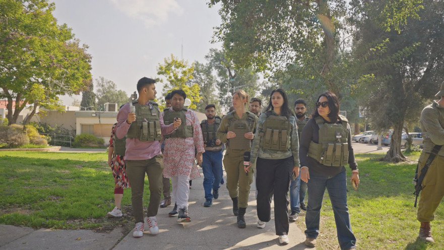 סיור המשלחת ההודית