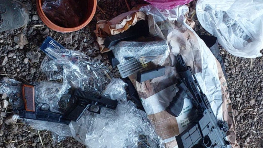 האמל"ח שהמשטרה תפסה בכפר עילוט