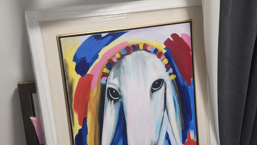 יצירת אומנות של קדישמן שנגנבה מדירה בתל אביב