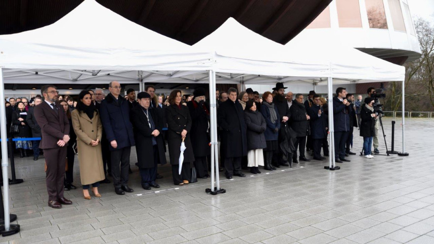 טקס יום השואה הבינלאומי בנציבות האירופית בשטרסבורג