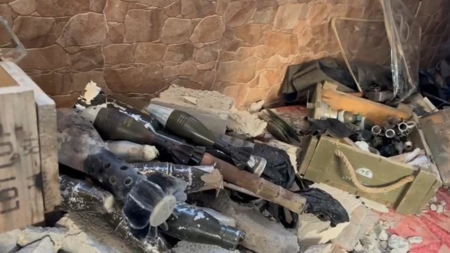 אמצעי לחימה שנתפסו בבי"ח נאצר