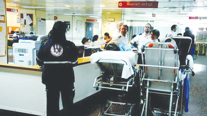 עומס בחדר מיון בבית חולים