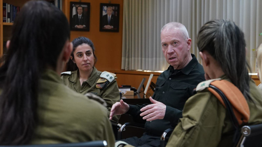 יואב גלנט בשיחה עם מג"דיות קרביות