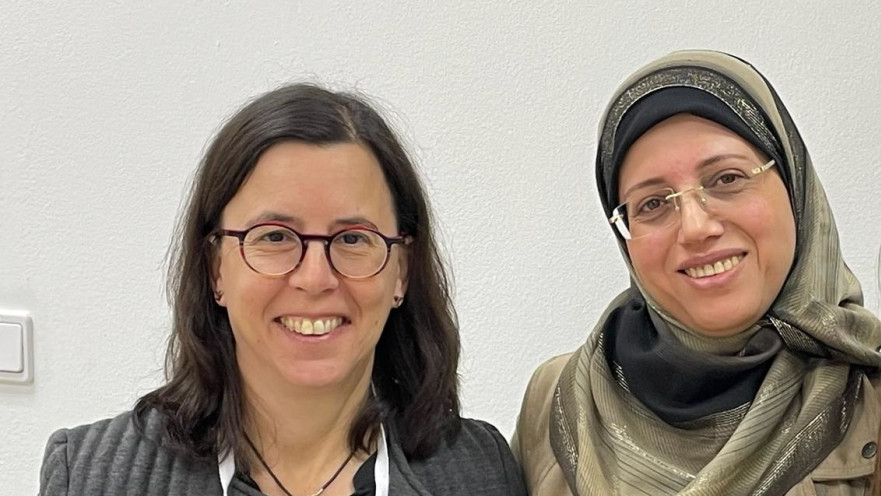 פרופ׳ רובל (משמאל) ופרופ׳ עוואדה שחברי