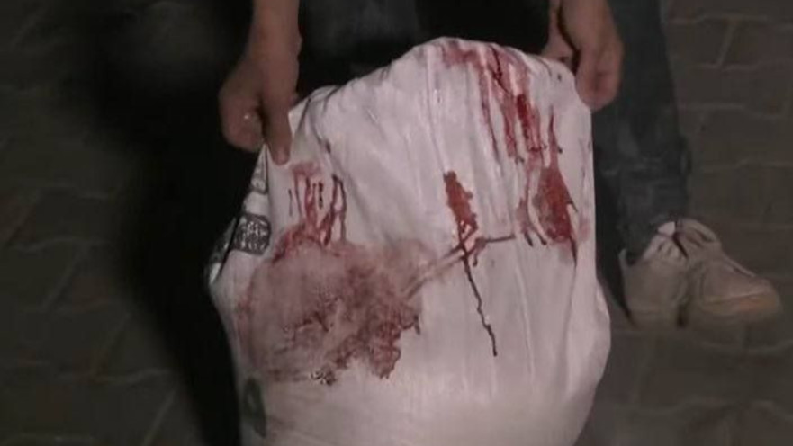 סיוע הומניטרי עם כתמי דם ברצועת עזה