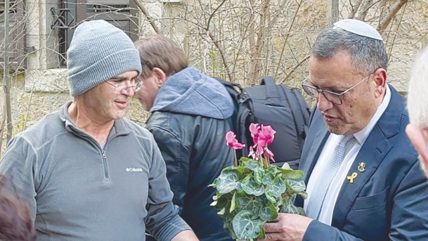 שמוליק בן אוליאל וראש עיריית ירושלים משה ליאון