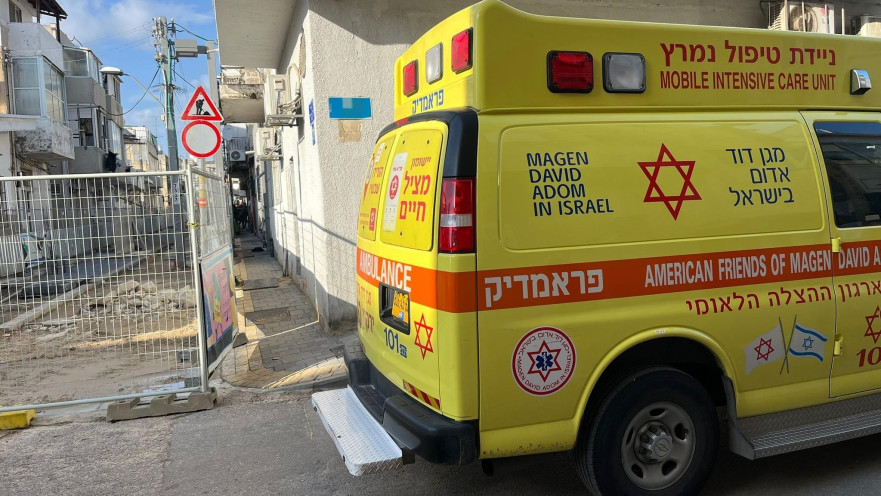 זירת האירוע בתל אביב