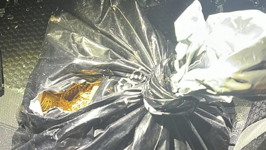 הזהב שנתפס ברכבם של החשודים