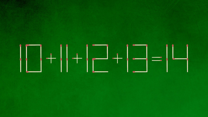 הזיזו רק גפרור אחד כדי לפתור את התרגיל הזה