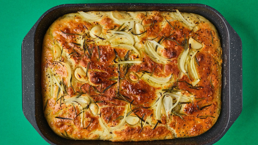 פוקצ'ה איטלקית בתבנית רוסטר