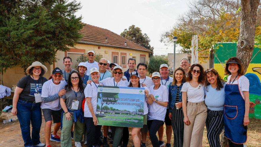 ביקור המשלחת מסן דיאגו בשער הנגב
