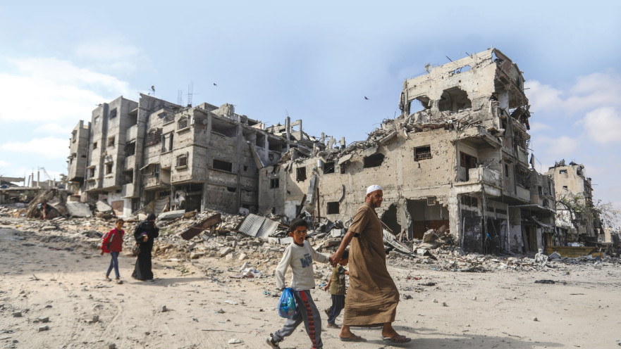 פלסטינים בח'אן יונס