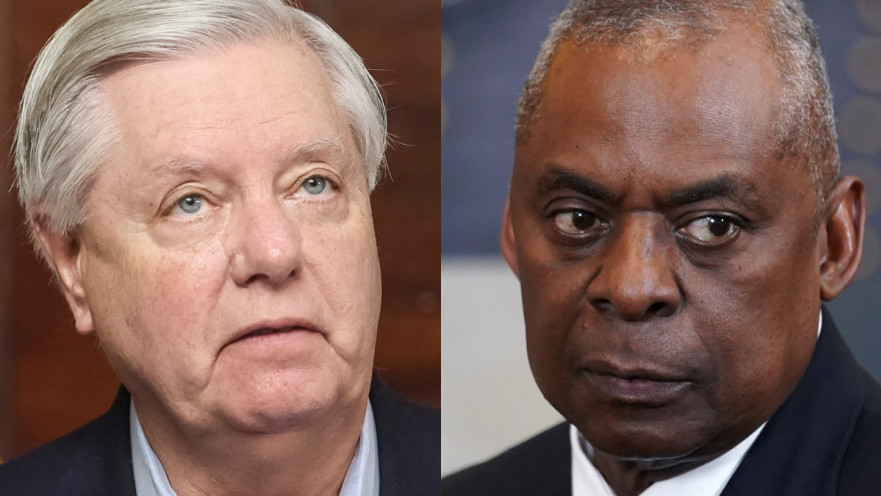 סנטור לינדזי גרהאם ושר ההגנה אוסטין 