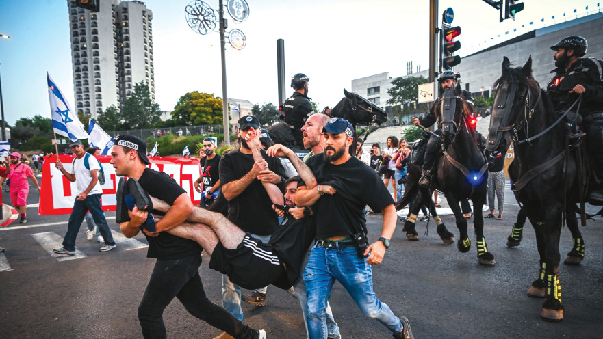 מעצר מפגין השבוע בירושלים