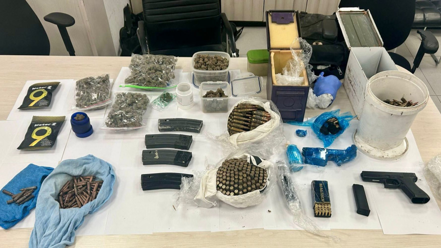 אמצעי הלחימה שנתפסו בשפרעם