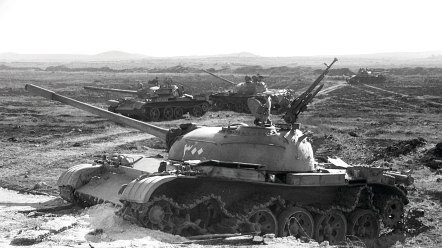 טנקים סורים פגועים ברמת הגולן, מלחמת יום כיפור, 13.10.73