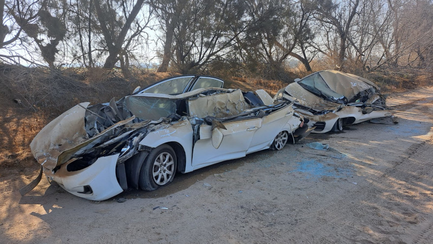רכבי לוחמי המילואים שנמחצו על ידי טנק צה"ל