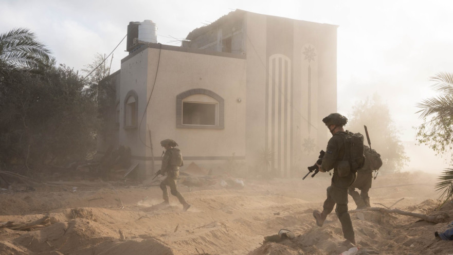 לוחמי צה"ל במחנות במרכז רצועת עזה