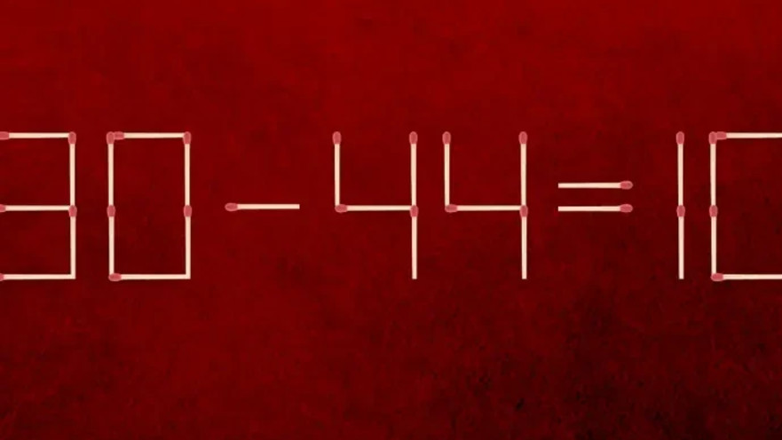 הזיזו רק שני גפרורים כדי לפתור את התרגיל