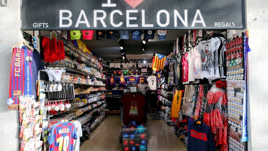 חנות מזכרות בברצלונה