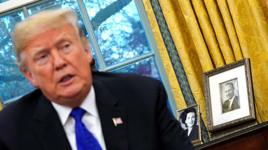 דונלד טראמפ ותמונת אביו