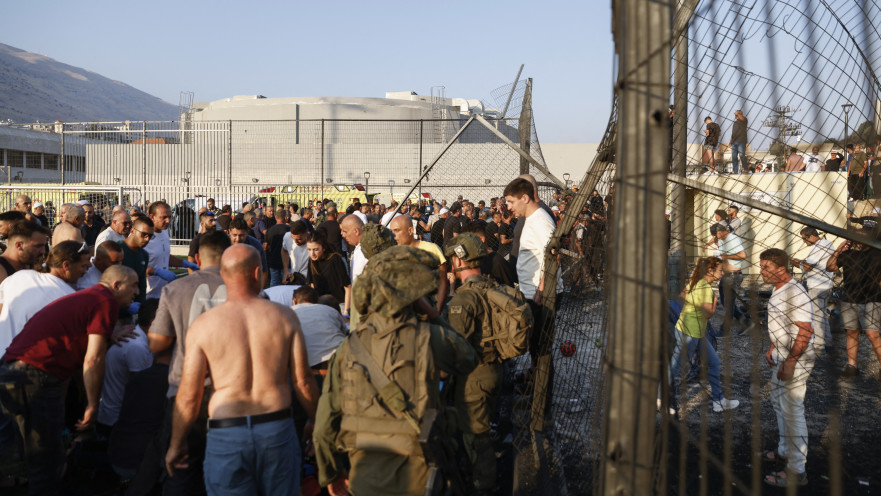 זירת פגיעת הטיל במג'דל שמס