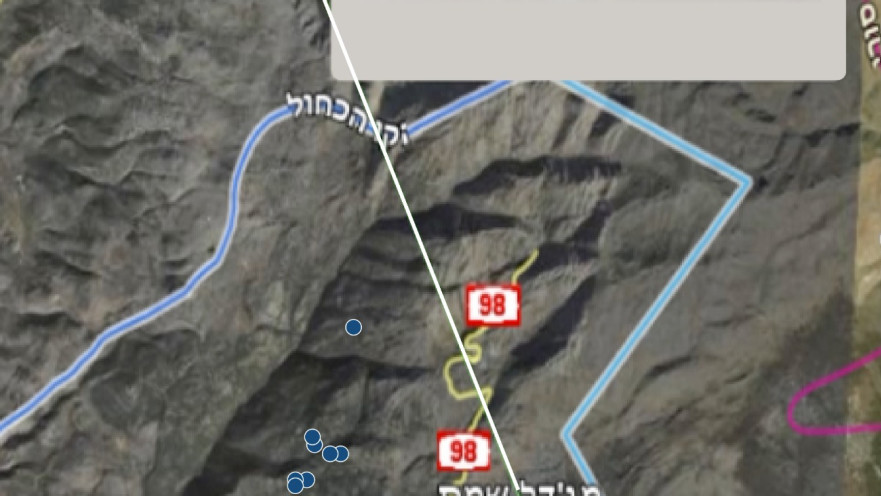 מסלול השיגור מלבנון למג'דל שמס