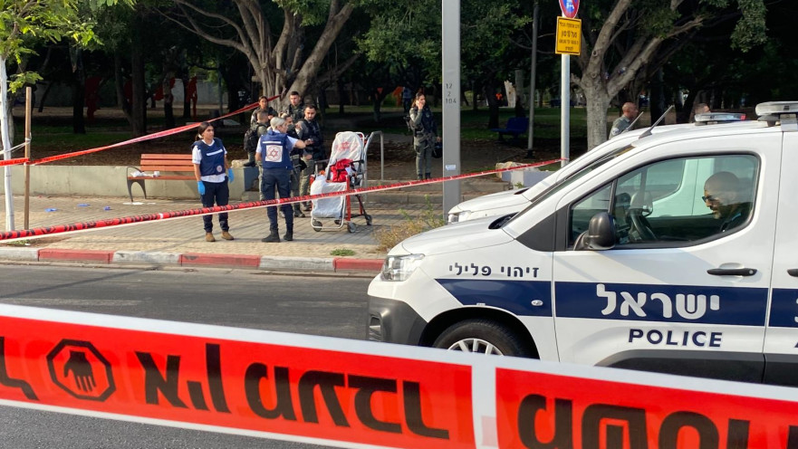 זירת הפיגוע בחולון