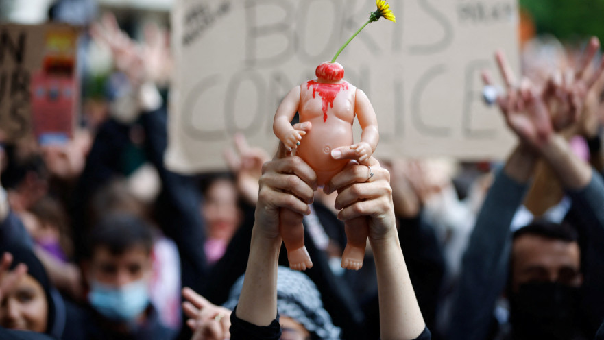 הפגנות פרו פלסטיניות בבריסל, בלגיה, מאי 2024