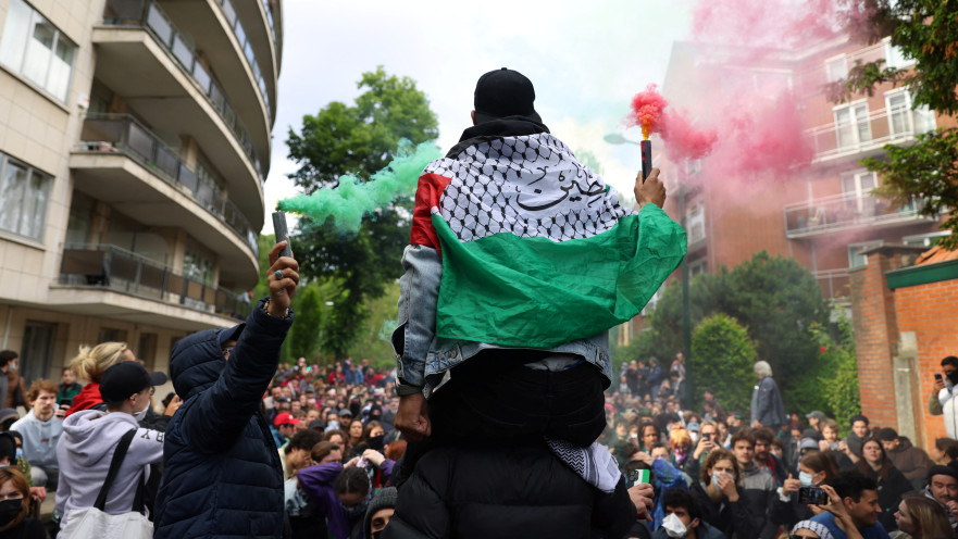 הפגנות פרו פלסטיניות בבריסל, בלגיה