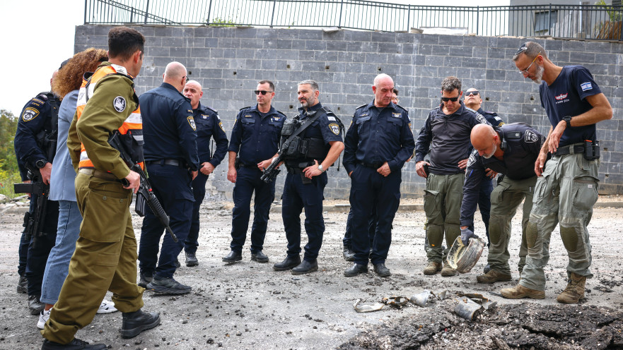 מקום נפילת רקטה בקרית שמונה
