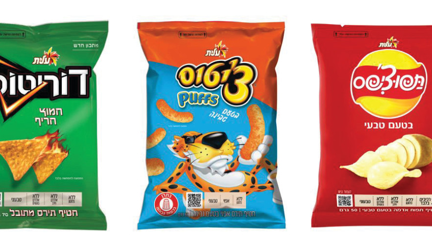 חטיפים מלוחים של שטראוס מונגשים ללקויי ראייה