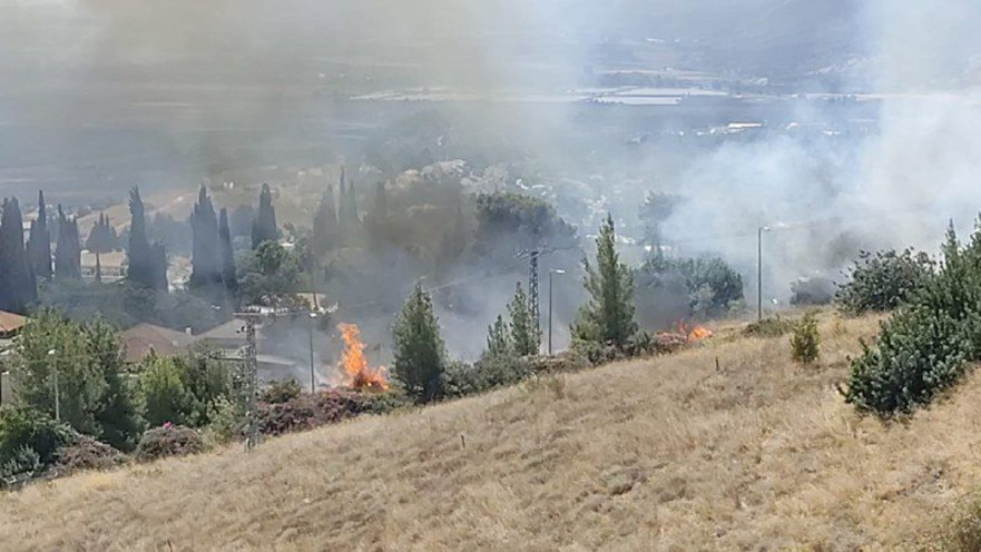 תיעוד מהשריפה בגליל העליון