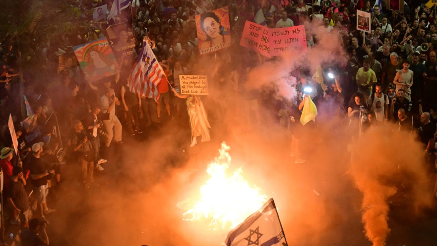 מחאה למען החטופים