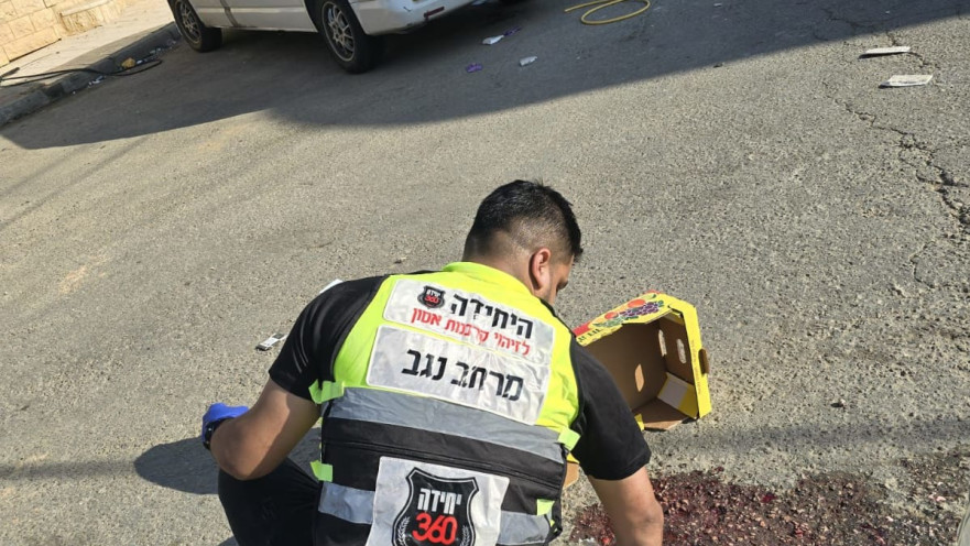 זירת התאונה ברהט