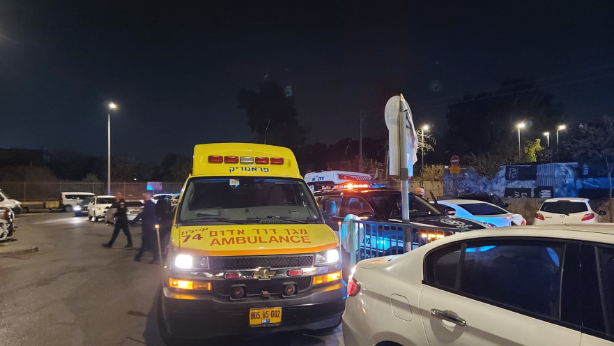 מד"א בזירת האירוע בראשון לציון