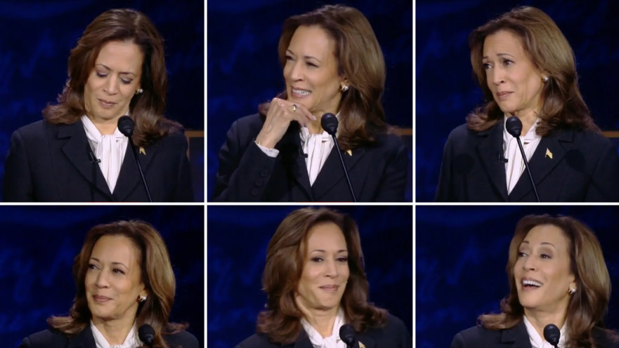 קמלה האריס בעימות הנשיאותי אמש