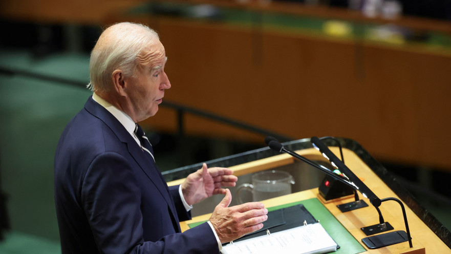 נשיא ארה"ב ג'ו ביידן נואם באו"ם, ספטמבר 2024