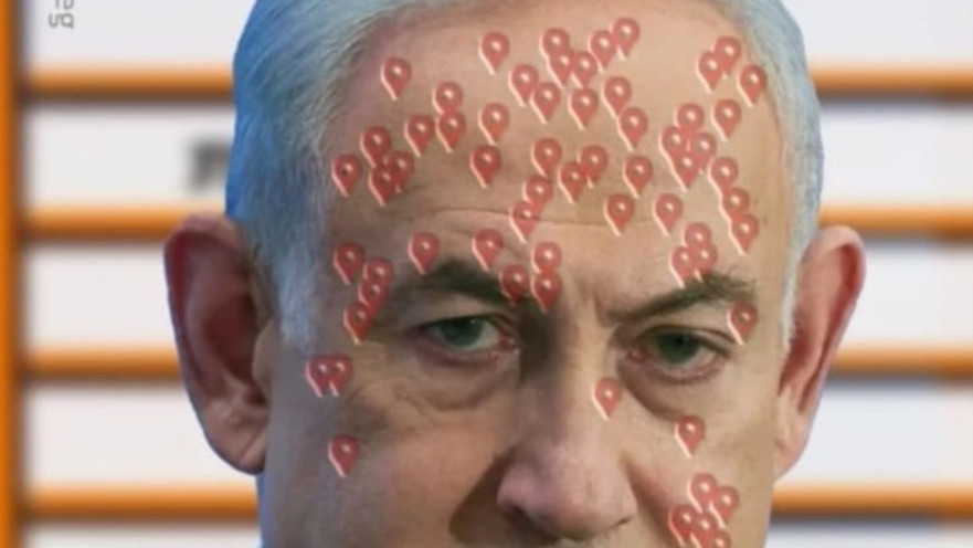 תמונתו של בנימין נתניהו שצורפה לפוסט המסית